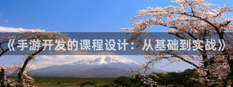 摩根娱乐娱乐官网入口：《手游开发的课程设计：从基础到实战》
