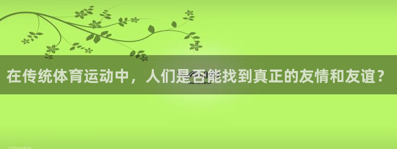 bbin视讯：在传统体育运动中，人们是否能找到真正的友情和友谊？